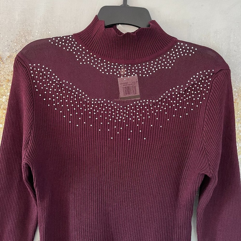 Greige Ribbed Sweater (NWT) - Picture 2 of 12